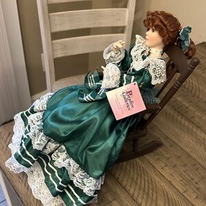 Green Porcelain Doll